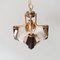 Lámpara colgante de cristal de Murano y latón de Venini para Bakalowits & Söhne, años 80, Imagen 7