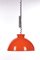 Hanging Lamp in Orange by Achille & Pier Giacomo for Kartell, 1959, Image 1