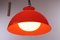 Hanging Lamp in Orange by Achille & Pier Giacomo for Kartell, 1959, Image 3
