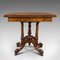 Antique English Demi Lune Folding Card Table in Walnut 7