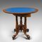 Antique English Demi Lune Folding Card Table in Walnut 6