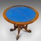 Table Pliante Demi-Lune Antique en Noyer, Angleterre 8