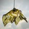 Lampada a sospensione in vetro di Murano color ambra di AV Mazzega, Italia, anni '50, Immagine 12