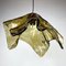 Lampada a sospensione in vetro di Murano color ambra di AV Mazzega, Italia, anni '50, Immagine 8