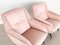 Mid-Century Italian Armchairs in Soft Pink Velvet with Brass Tips, 1950s, Set of 2, Image 6