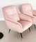 Mid-Century Italian Armchairs in Soft Pink Velvet with Brass Tips, 1950s, Set of 2 7
