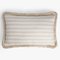 Coussin Happy en Lin Beige avec Franges par LO DECOR pour Lorenza Briola 3