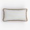 Beige with Beige Fringes Happy Linen Pillow by LO DECOR for Lorenza Briola 4