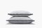 Grey with Grey Fringes Happy Linen Pillow by LO DECOR for Lorenza Briola 2