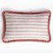 Light Pink with Light Pink Fringes Happy Linen Pillow by LO DECOR for Lorenza Briola 3
