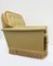 Empire Revival Lounge Chair in Golden Leatherette, 1960s 6