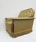 Empire Revival Lounge Chair in Golden Leatherette, 1960s 12