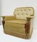Empire Revival Lounge Chair in Golden Leatherette, 1960s 3