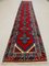 Very Long Turkish Runner Rug in Red, Beige & Blue 1