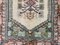 Turkish Kula Runner Rug in Terracotta Red, Green & Beige 8