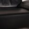 Sofá de tres plazas de cuero negro con función eléctrica de Willi Schillig, Imagen 4