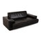 Black Leather 2-Seat Sofa with Electric Function by Willi Schillig 3