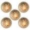 Textured Dots Glass Wall Light by Hillebrand, 1960s, Image 1