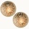 Textured Dots Glass Wall Light by Hillebrand, 1960s 11