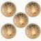 Textured Dots Glass Wall Light by Hillebrand, 1960s 2