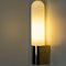Opaque Glass and Brass Wall Light by Limburg, Germany, 1970s 8