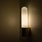 Opaque Glass and Brass Wall Light by Limburg, Germany, 1970s 10