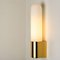 Opaque Glass and Brass Wall Light by Limburg, Germany, 1970s 5