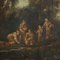 Boscaioli, Paesaggio fluviale con figure, olio su tela, Immagine 3