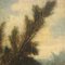 Boscaioli, Paesaggio fluviale con figure, olio su tela, Immagine 6