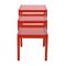 Red Lacquered Wood Nesting Tables, Set of 3 5