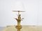 Mid-Century Brass Leaf Table Lamp by Maison Charles, 1970s 10