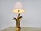 Mid-Century Brass Leaf Table Lamp by Maison Charles, 1970s 3