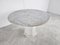 Vintage Round White Marble Dining Table, 1970s, Image 5