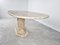 Vintage Travertine Dining Table in the Style of Carlo Scarpa, 1970s 2