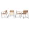 Mid-Century Wicker Dining Chairs, 1960s, Set of 4, Image 1