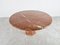 Large Vintage Round Red Marble Dining Table, 1970s 5