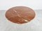 Large Vintage Round Red Marble Dining Table, 1970s, Image 7