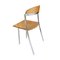 Mid-Century Modern Stühle aus Eiche & verchromtem Stahl, Italien, 1970, 4er Set 6