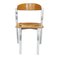 Mid-Century Modern Stühle aus Eiche & verchromtem Stahl, Italien, 1970, 4er Set 2