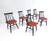 Fanett Dining Chairs by Ilmari Tapiovaara for Edsby Verken, 1960s, Set of 6 2