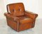 Vintage Dutch Brown Leather Armchairs, Set of 2, Image 2