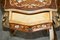 Italian Marquetry Inlaid Burr Walnut Bombe Bedside Cabinets, Set of 2, Image 9