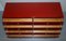 Mid-Century Modern Oak and Bakelite Chest of Drawers in Red, Image 10