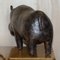 Vintage Brown Leather Hippopotamus Footstool from Dimitri Omersa 8