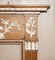Cornice vittoriana antica in legno di pino intagliato e gesso, Immagine 9