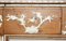 Cornice vittoriana antica in legno di pino intagliato e gesso, Immagine 12