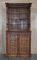 Huge Antique English Gothic Revival Hand-Carved Oak Library Bookcase with Drawers, Image 2