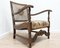 French Carved Oak Bergere Armchair, 1967 7