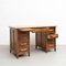 Traditional Spanish Writing Desk in Oak Wood, 1940, Image 4