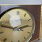 Modernist Teak & Brass Table Clock from Dugena, Germany, 1960s 10